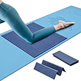 EKOMX Yoga Knee Pad Cushion- Foldable Yoga Mat to provide Extra Support for Knees, Wrists, Elbows. Comfort Portable Exercise Mat for Home Workout (4 thickness for your choice: 7mm/14mm/21mm/28mm)