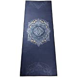 zapita Yoga Mat Towel ( Double-Layer Composite Material & Grip Dots) / Keep Smooth / Foldable Travel Mat for Hot Yoga, Bikram, Vinyasa, Floor Exercises, Mandara Dim Grey