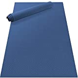 Odoland Large Yoga Mat 72'' x 48'' (6'x4') x6mm for Pilates Stretching Home Gym Workout, Extra Thick Non Slip Eco Friendly Exercise Mat with Carry Strap, Blue