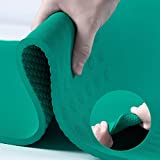 JELS Extra Thick Yoga Mat, 2/5 inch, Ergonomic 3D Non Slip Design, SGS Certified TPE Material, Yoga Mat for Men Women with Carrying Strap,Exercises Mat for Yoga, Pilates and Floor Workout(72'x26')