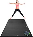 Premium Extra Large Exercise Mat - 8' x 4' x 1/4' Ultra Durable, Non-Slip, Workout Mats for Home Gym Flooring - Jump, Cardio, MMA Mat - Use With or Without Shoes (96' Long x 48' Wide x 6mm Thick)