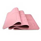 Nature's Sequel Eco Friendly Yoga Mat, Pilates Mat, Exercise Fitness Mat TPE Non-Slip 1/4' Thick, Anti -Tear Sweat Resistant 100% Latex Free PVC Free (Chloride Free) (Pink)