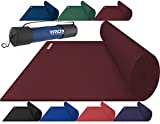 RDX Yoga Mat 6mm Thick with Straps and Carry bag, REACH RoHS Certified, 6P Latex Free, Eco Friendly Open Cell Non Slip Mats for Men Women, Home Gym Workout Fitness Pilates Aerobic Planks, 183 x 61CM