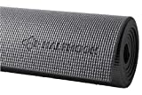 Halfmoon Essential Studio 4mm Yoga Mat: Latex Free Moderate Grip Lightweight and Durable - for Yoga, Pilates, Workout and Floor Exercises, 72' (Charcoal)