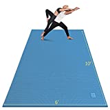 GXMMAT Extra Large Yoga Mat 10'x6'x7mm, Thick Workout Mats for Home Gym Flooring, Non-Slip Quick Resilient Barefoot Exercise Mat for Pilates, Stretching, Non-Toxic, Extra Wide and Ultra Comfortable