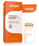 Carpe Antiperspirant Hand Lotion, A dermatologist-recommended, non-irritating, smooth lotion that helps stops hand sweat, Great for hyperhidrosis