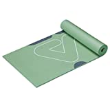 FILA Accessories Exercise Mat - Thick Yoga Mat for Fitness & Floor Gym Workouts | Includes Carrier Strap, 68' L x 24' W x 10mm, Spring Green (Sport)