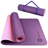 BOBO BANANA 1/4 Thick TPE Yoga Mat,72'x24' Eco-friendly Non-Slip Exercise & Fitness Mat for Men&Women with Carrying Strap, Workout Mat for Yoga,Pilates& Floor Exercise