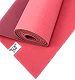 Tiggar Yoga mat - 100% Eco Friendly, Natural Rubber Material, excellent for support and stability in all types of yoga and pilates. (AZALEA, 4MM X 72)