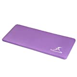 ProsourceFit Yoga Knee Pad and Elbow Cushion 15mm (5/8”) Fits Standard Mats for Pain Free Joints in Yoga, Pilates, Floor Workouts, Purple