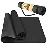StillCool TPE Yoga Mat Non Slip Fitness Exercise Mat High Density Padding to Avoid Sore Knees, Perfect for Yoga, Pilates and Fitness, Anti - Tear, Sweat - Proof, 1/4 Inch Thick