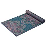 Gaiam Yoga Mat Premium Print Reversible Extra Thick Non Slip Exercise & Fitness Mat for All Types of Yoga, Pilates & Floor Workouts, Jade Salutation, 6mm