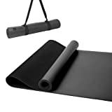 Keep Premium Yoga Mat- 5mm Thick Non Slip Anti-Tear Fitness Mat for Hot Yoga, Pilates & Stretching Home Gym Workout ,Black