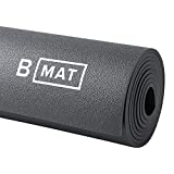 B YOGA B Mat Everyday 4mm Thick Yoga Mat, 100% Rubber, Sticky & Eco-Friendly Exercise Mat, Non-Slip for Hot Yoga, Fitness, Pilates, Exercise, Stretching, Gym or Home Workouts (71' Charcoal)