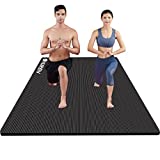 YUREN 6' x 4' Extra Large Yoga Mat, 1/2 inch Thick Non-Slip Exercise Workout Mat for Women Men, Double Size with Carrying Strap and Bag