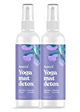 ASUTRA Natural & Organic Yoga Mat Cleaner (Peaceful Lavender Aroma), 4 fl oz, Pack of 2 | Safe for All Mats & No Slippery Residue | Cleans, Restores, Refreshes | Deep-Cleansing Natural Cleaner for Fitness Gear & Gym Equipment