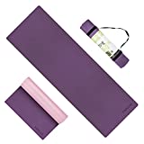 TOPLUS Yoga Mat - Upgraded Thick Yoga Mat Eco Friendly Non-Slip Exercise & Fitness Mat with Carrying Strap, Workout Mat for All Type of Yoga, Pilates(1/4 inch-1/8 inch) for men women