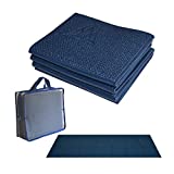Khataland YoFoMat-Ultra Thick Best Foldable Yoga Mat, Eco Friendly with Travel Bag, Extra Long 72-Inch, Free From Phthalates and Latex, Midnight Blue