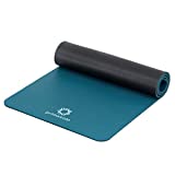 PRIMASOLE Yoga Mat Eco-Friendly Material 1/2'(10mm) Non-Slip Yoga Pilates Fitness at Home & Gym Twin Color Jango Green/Black. PSS91NH075A