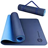 BOBO BANANA 6mm Thick TPE Yoga Mat,72''×24'' Large Eco-friendly Non slip Exercise & Fitness Mat for Men&Women with Carrying Strap, Workout Mat for Yoga, Pilates& Floor Exercise