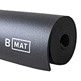 B YOGA Strong 6mm Yoga Mat, Super Grippy, Non Slip, High Performance, 100% Rubber - for Yoga, Pilates, Workout and Floor Exercises (Black, 71')