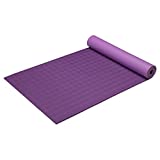 Gaiam Ultra-Sticky Yoga Mat, Purple, 6mm