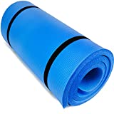 Yoga Cloud - Extra Thick 1' Exercise Mat with Shoulder Sling - 25mm Non-slip, Moisture-Resistant Foam Cushion for Pilates and Working Out - Ultra Balance & Support for Joint Health, & Physical Therapy