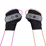 LeyuSmart Wristbands for Just Dance 2022 2021 2020 Switch Dancing Games, Armband Hand Free Wrist Straps for Nintendo Switch Dance Accessories (Large Size Gray Pair)