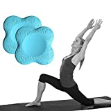 Yoga Knee Pad Cushion Extra Thick for Knees Elbows Wrist Hands Head Foam Yoga Pilates Work Out Kneeling pad (Turquoise 2packs)