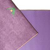 AURORAE Synergy 2in1 Yoga Mat with integrated Non Slip Microfiber Towel. No Slipping No Bunching/Odor Patent Protected