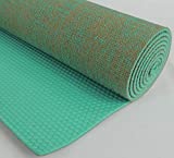 Kakaos Natural Jute Yoga Mat (Aqua Green)