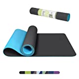 Yoga Mat, 1/6 inch Eco-Friendly Non Slip Fitness Exercise Mat with Carrying Strap, Workout Mats for Yoga, Studio, Pilates, Home and Floor Exercises