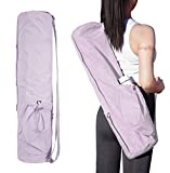 EnjoyActive Yoga Mat Bag | Premium, Water-Resistant, Multi Pockets, Adjustable Strap | 1/4 1/3 2/5-Inch Thick Yoga Mat Carrier with Colors for Women & Men