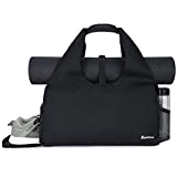 Yoga Bag Large Yoga Mat Tote with Fits Mats with Yoga Mat Carrying Strap Lightweight Multi-Functional Storage Bag, Black