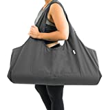 Yogiii Large Yoga Mat Bag | The Original YogiiiTotePRO | Large Yoga Mat Tote Sling Carrier with Side Pocket | Fits Most Size Mats (Ash Gray)