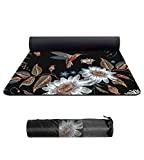nuveti Suede TPE Yoga Mat Eco Friendly Non Slip Yoga Mats with Carrying Bag,72'x32' Extra Thick 8MM Exercise & Workout Mat for Yoga, Pilates and Fitness