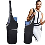 PACEARTH Yoga Mat Bag, 40' x 15” Large Size Yoga Mat Carrier, Reversible Two-Tone Yoga Mat Tote, Fits Most Size Mats