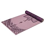 Gaiam Yoga Mat Premium Print Reversible Extra Thick Non Slip Exercise & Fitness Mat for All Types of Yoga, Pilates & Floor Workouts, Inner Peace Lotus, 6mm