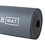 B YOGA B Mat Strong 6mm Thick Yoga Mat, 100% Rubber, Sticky & Eco-Friendly Exercise Mat, Non-Slip for Hot Yoga, Fitness, Pilates, Exercise, Stretching, Gym or Home Workouts (71' Charcoal)