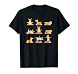 Corgi Yoga Shirt-Yoga Corgi Dog On Mat-Cool Gifts T-Shirt