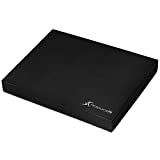 ProsourceFit Exercise Balance Pad, Non-Slip Cushioned Foam Mat & Knee Pad for Fitness and Stability Training, Yoga, Physical Therapy 15' x 19”, Black