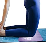 BIVR Portable Yoga Knee Pad Extra Thick Large 12 Inch Wide Cushion For Pilates Fitness Gardening Sitting Kneeing Support For Joints And Lower Spine (Purple)