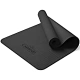 CAMBIVO Yoga Mat for Men and Women, Non-Slip TPE Workout Mat for Home Gym, Exercise Fitness Mat for Yoga, Pilates, Stretching (68' x 24' x 6 mm, Black)