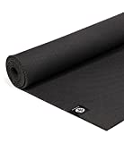 Manduka X Yoga Mat – Premium 5mm Thick Yoga and Athletic Mat, Ultimate Density for Cushion, Support and Stability, Superior Dry Grip, Pilates, Exercise, Fitness Accessory | 71 Inches, Black Color