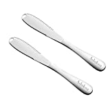 2PC Aduksa Stainless Steel Butter Spreader Knife,3 in 1 Kitchen Gadgets, Multi-Function Butter Spreader and Grater with Serrated Edge,used for Shredding Vegetable Fruits,Butter and Cheese Jams