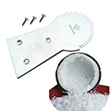 Plai Na Thai Coconut Hand Grater Scraper Shredder Machine Meat Removal Tool Stainless Steel with Screw