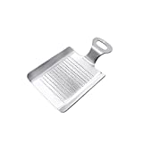 Ginger Grater, Newness Stainless Steel Shovel-shaped Food Grater for Ginger, Mini Ginger Grater for Garlic, Fruits and Root Vegetables
