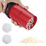 Geedel Cheese Grater Handheld Cheese Mill Parmesan Rotary Cheese Grater Cheese Shredder for Cheese Nut Chocolate Salad