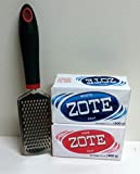 Zote Pink and White Laundry Bar Soap With Soap Grater
