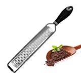 NC Stainless Steel Cheese Grater, Cheese Grater, Suitable for Ginger, Garlic, Nutmeg, Chocolate, Vegetables, Fruits, Dishwasher Safe, Kitchen Use